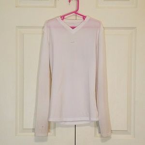 Under Armour Children's Long-Sleeve White Top